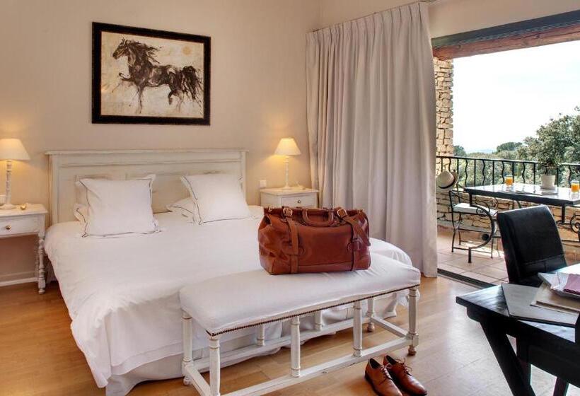 غرفة ديلوكس مزودة بشرفة, Les Bories & Spa