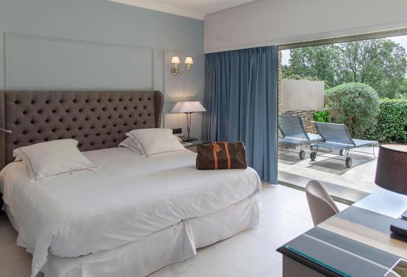 غرفة ديلوكس مزودة بتراس, Les Bories & Spa