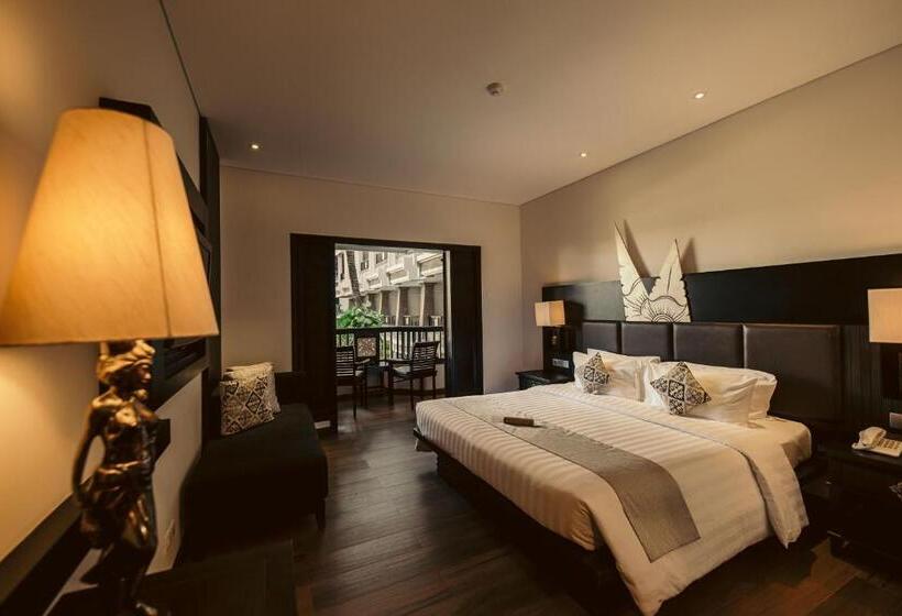 آپارتمان یک خوابه با دری مشترک که هال را جدا می کند., The Vira Bali Boutique Hotel & Suite