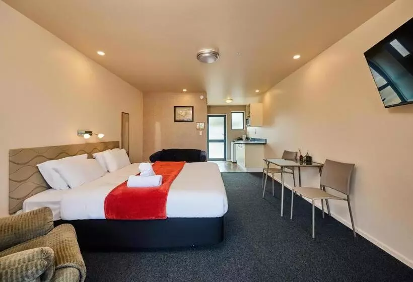 キングサイドベッドのスタンダードワンルーム, Mediterranean Motel Kaikoura
