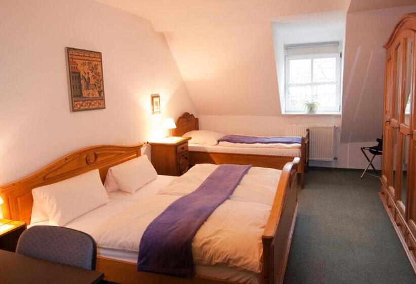 غرفة قياسية ثلاثية, Gasthof Zum Ritter   A Cozy Historical Landmark