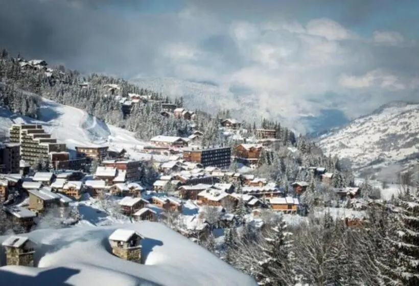 バルコニー付き１ベッドルームアパートメント, Residence Le Domaine Du Jardin Alpin   Courchevel 1850