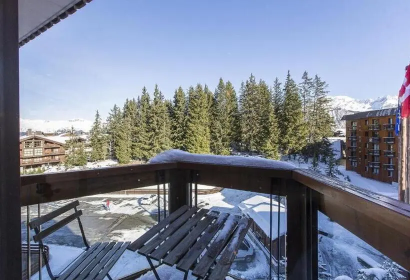 バルコニー付き１ベッドルームアパートメント, Residence Le Domaine Du Jardin Alpin   Courchevel 1850
