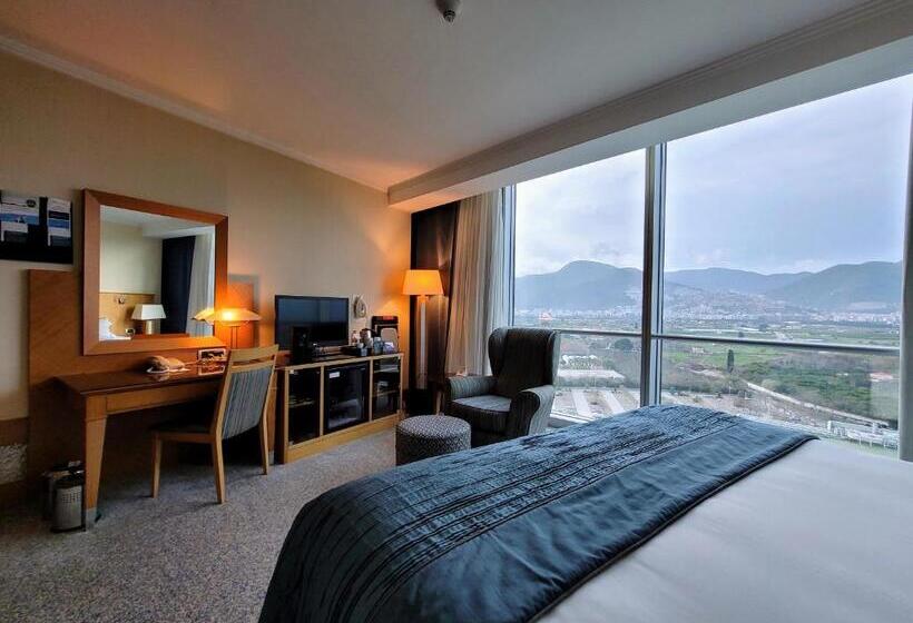 适合残疾人士使用的带超级大床的标准间, Wyndham Grand Izmir Ozdilek Thermal & Spa