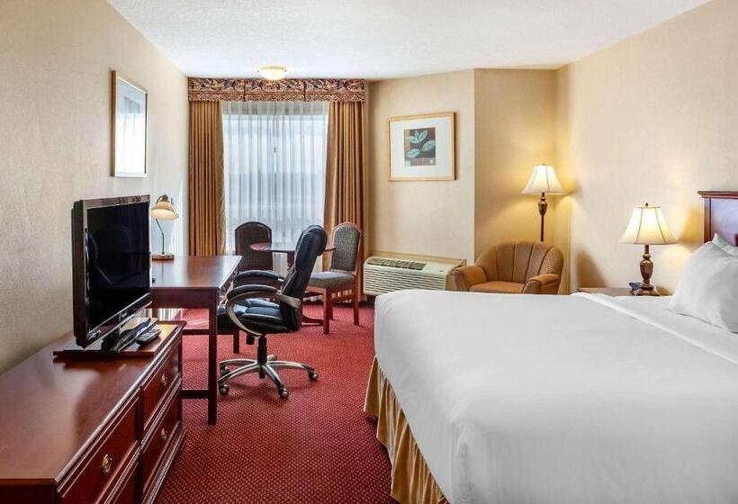 キングサイズベッドのスタンダードルーム, Quality Inn & Suites Edmonton International Airport
