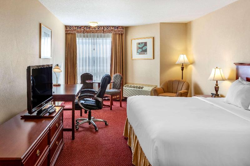 キングサイズベッドのスタンダードルーム, Quality Inn & Suites Edmonton International Airport