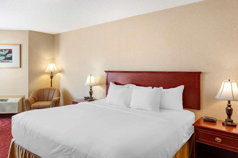 キングサイズベッドのスタンダードルーム, Quality Inn & Suites Edmonton International Airport