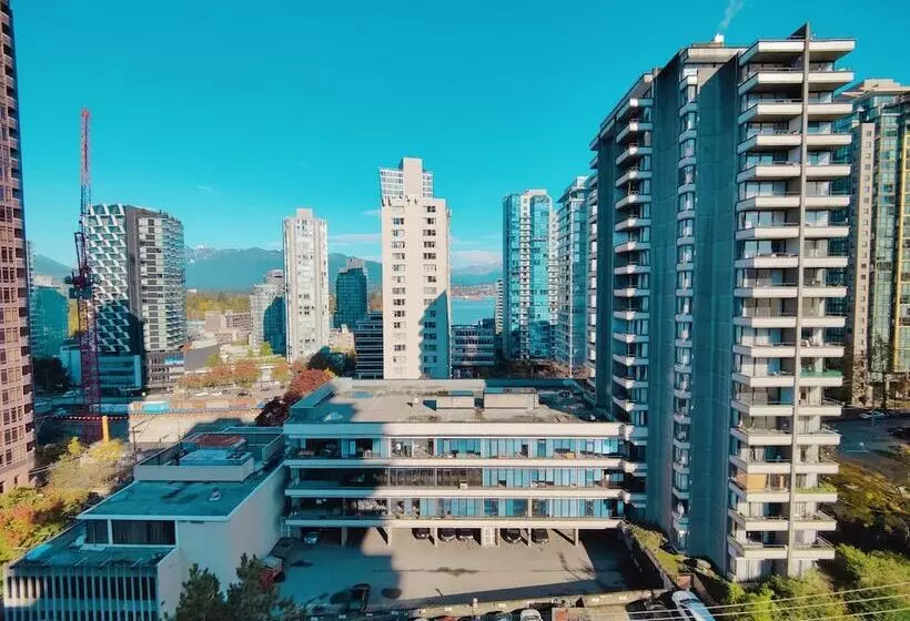 景色の見える一ベッドルームアパートメント, Divya Sutra Suites On Robson Downtown Vancouver