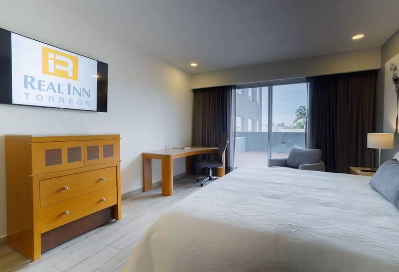 חדר דחוקס עם מיטת קינג, Real Inn Torreón