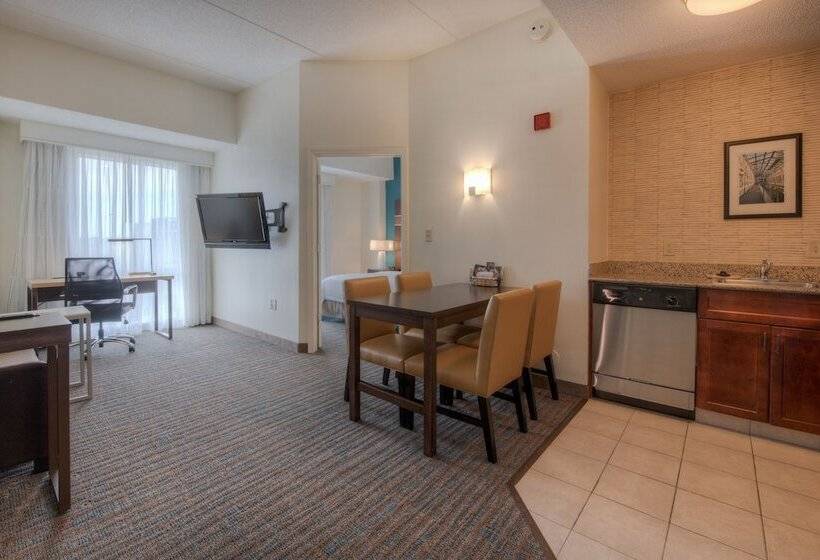 带2个卧室的套房, Residence Inn Charlotte Uptown