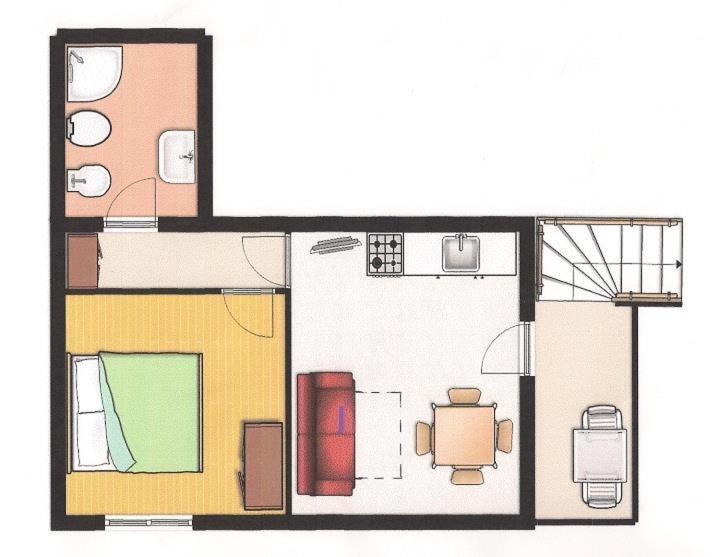 带1个卧室的公寓, Villa Dina