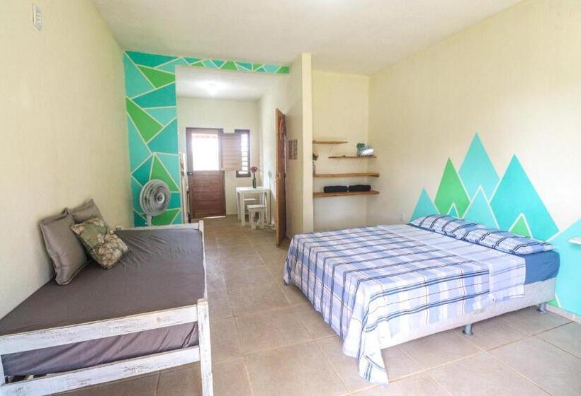 شقة غرفة واحدة, Back To The Beach Hostel Pipa