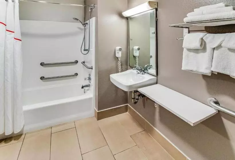 身障者適用キングサイズベッドルーム, Red Roof Inn Springfield, Oh