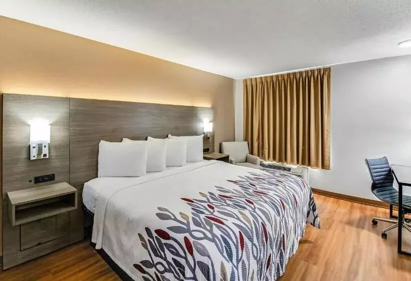 身障者適用キングサイズベッドルーム, Red Roof Inn Springfield, Oh