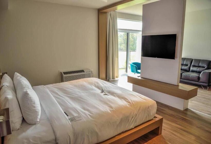 스위트 킹사이즈 침대, La Cache Du Golf