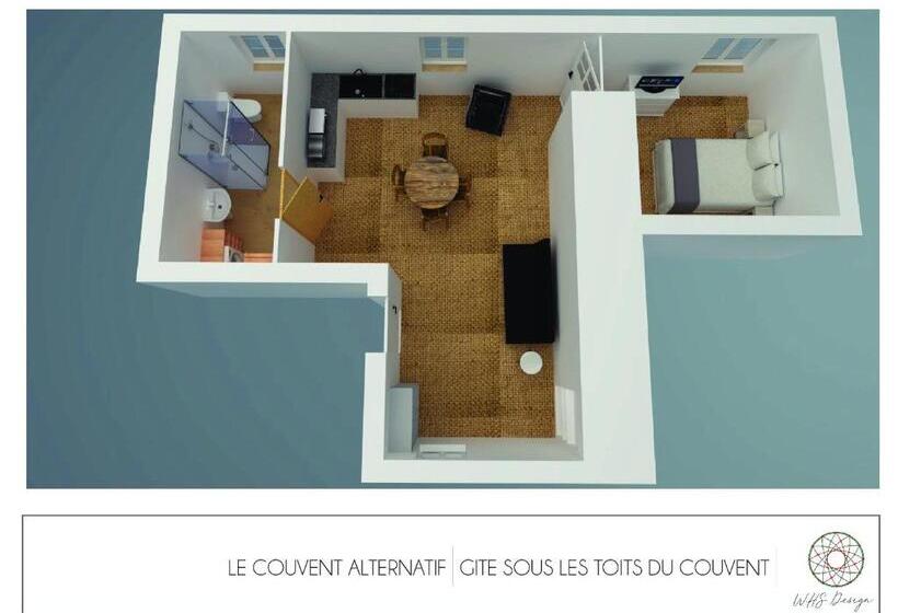 Апартаменты 1 Спальня, Les Gîtes Du Couvent Alternatif