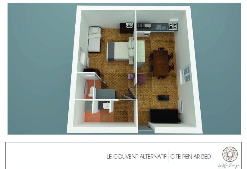 شقة سوبريور غرفة واحدة, Les Gîtes Du Couvent Alternatif