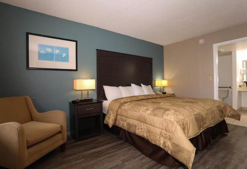 适合残疾人士使用的带超级大床的标准间, Executive Inn Panama City Beach