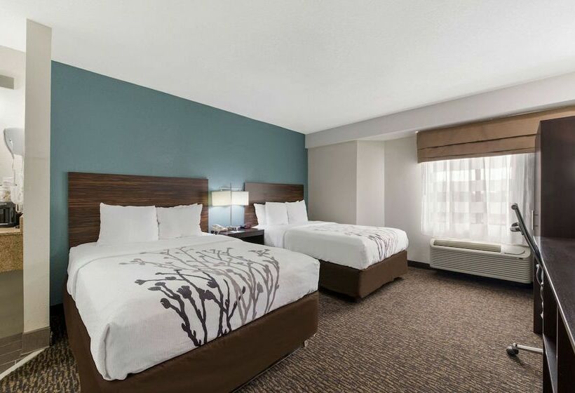 带2个双人床的标准工作室, Sleep Inn Northlake