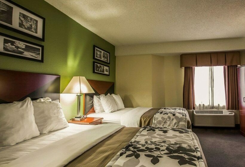 带2个双人床的标准工作室, Sleep Inn Northlake