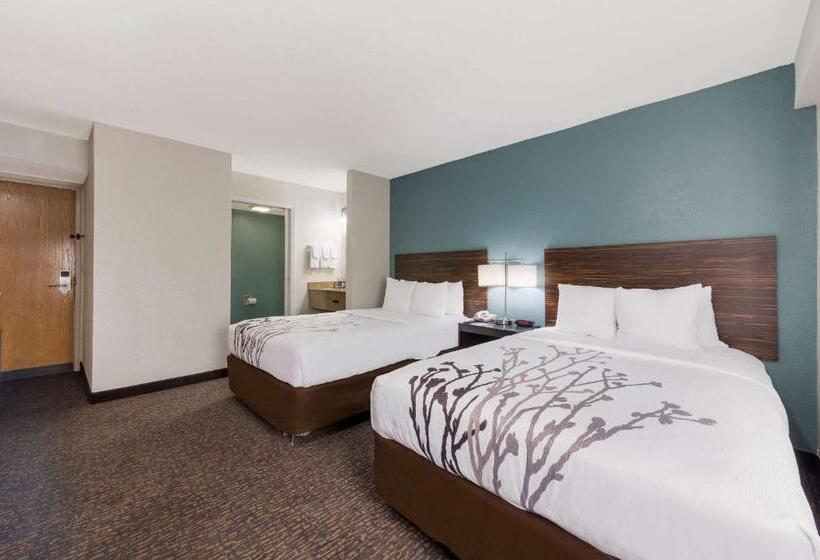 带2个双人床的标准工作室, Sleep Inn Northlake