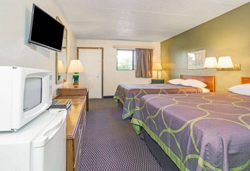 스탠다드 룸 더블 침대 2개, Super 8 By Wyndham Fort Mitchell Cincinnati Area
