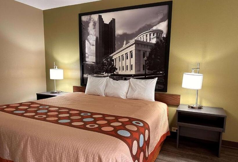 חדר סטנדרט עם מיטת קינג, Super 8 By Wyndham Bellefontaine