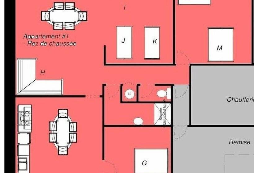 Апартаменты Comfort 3 Спальни, Moulin De La Fleuristerie