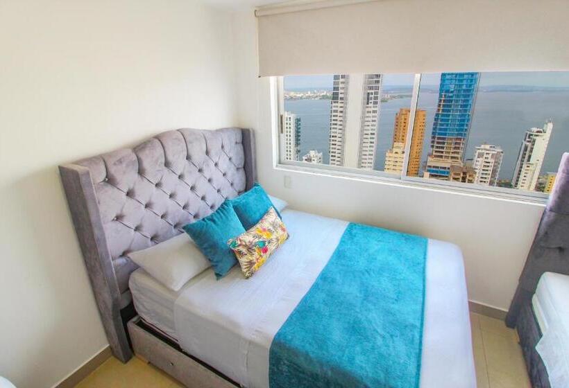 Apartamento 1 Dormitório Vista Mar, Apartamentos Palmetto   Frente Al Mar