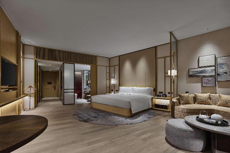 キングサイズベッドのエクゼクティブルーム, Hilton Suzhou Yinshan Lake