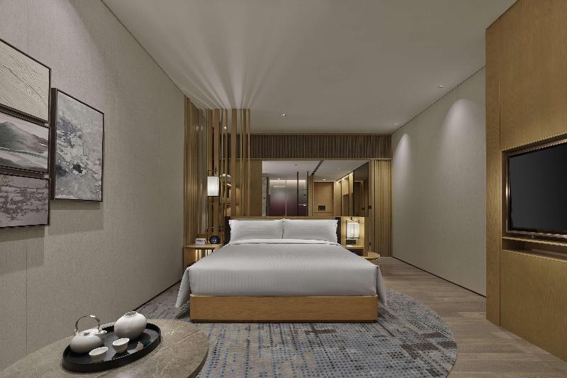 キングサイズベッドのエクゼクティブルーム, Hilton Suzhou Yinshan Lake