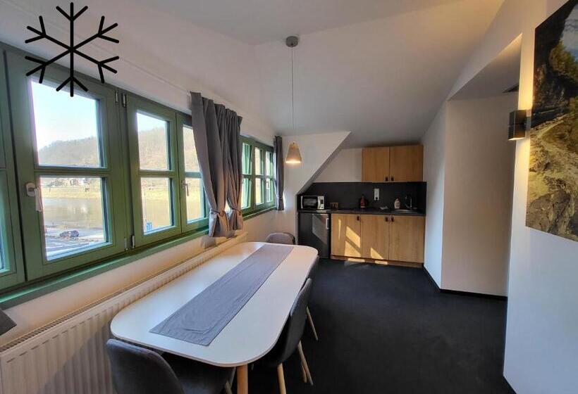 １ベッドルームのスーペリアアパートメント, Pension Jitřenka Hřensko