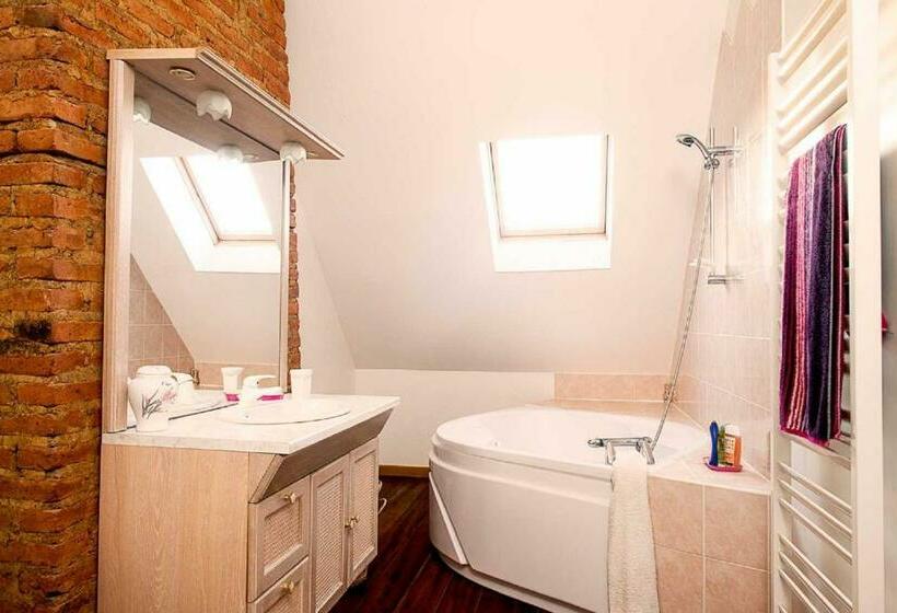 标准四人间共用浴室, Château De Sainte Colombe Sur Gand