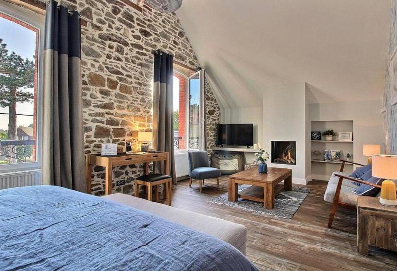 מיטת קינג בסוויטה, La Cotentine Maison D Hôtes