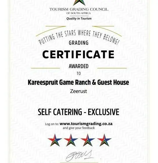 インサイドデラックスルーム, Kareespruit Game Ranch & Guest House