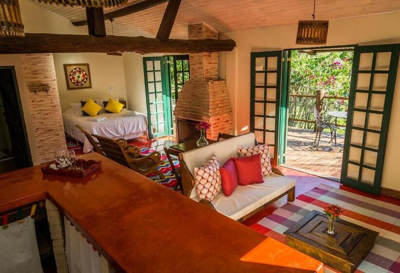 חדר סטנדרט נוף לאגם, Pousada Serra Do Luar