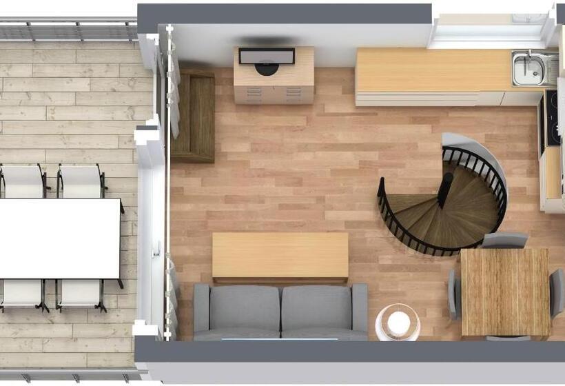 Апартаменты Пентхаус 1 Спальня, Ferien Und Freizeitpark Weissenhauser Strand