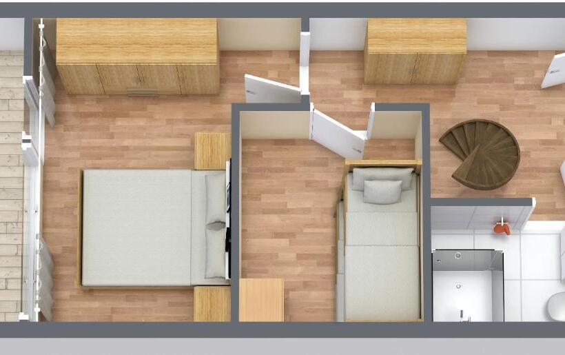 Апартаменты Пентхаус 1 Спальня, Ferien Und Freizeitpark Weissenhauser Strand