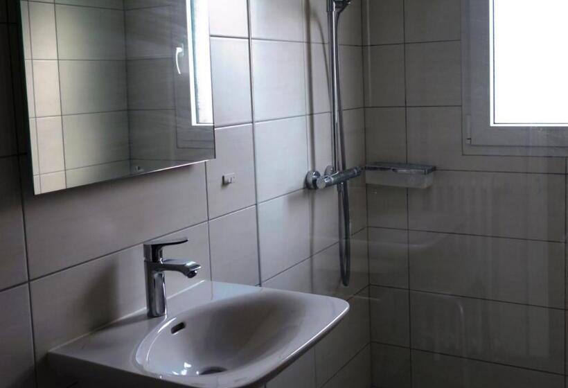اتاق استاندارد یک تخته با سرویس بهداشتی مشترک, Hôtel De Torgon