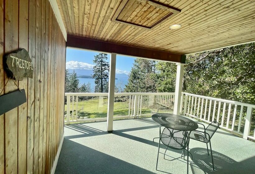 带海景的带双人床的标准间, Quarrystone House B&b