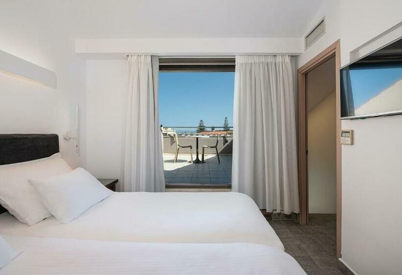 침실 1개 풀장 전망 아파트, Porto Platanias Beach Resort & Spa