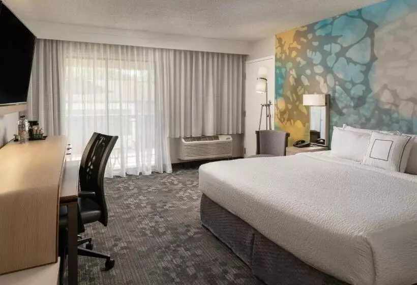 キングサイズベッドのスタンダードルーム, Courtyard By Marriott Orlando Lake Buena Vista At Vista Centre