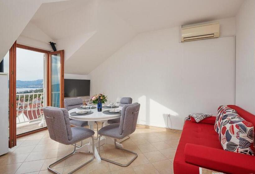 Comfort studio with sea view, Apartments Micika