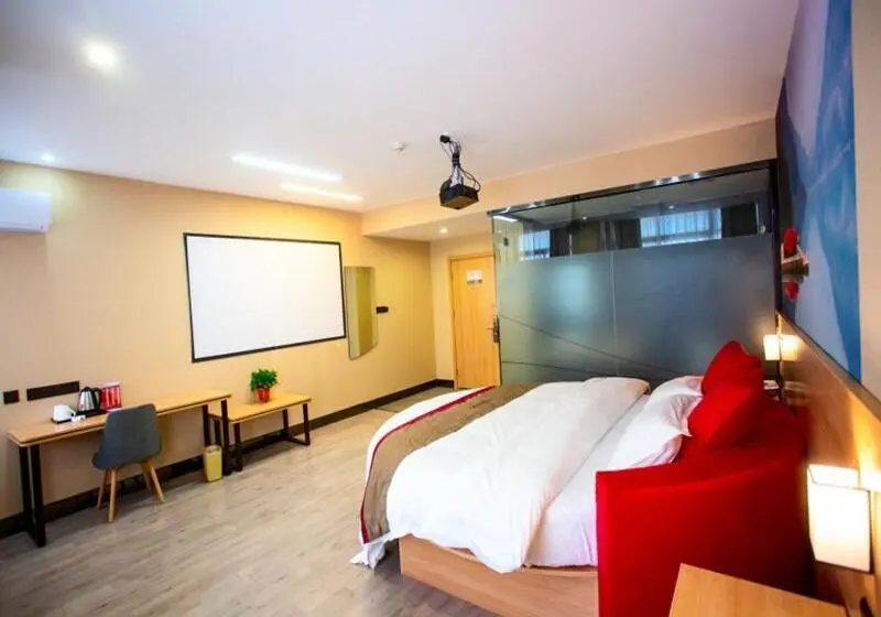 ロマンチックな部屋, Thank Inn Plus Hotel Shandong Liaocheng Railway Station
