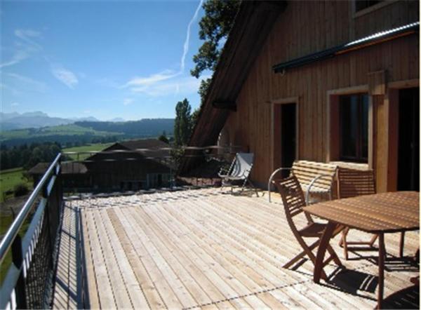 شقة غرفتين نوم مزودة بتراس, Bed And Breakfast Huobschür