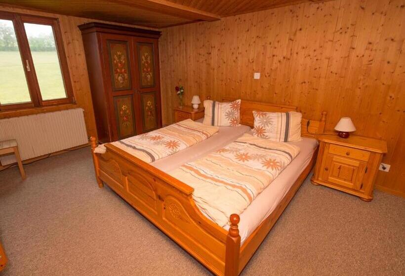 شقة غرفتين نوم مزودة بتراس, Bed And Breakfast Huobschür