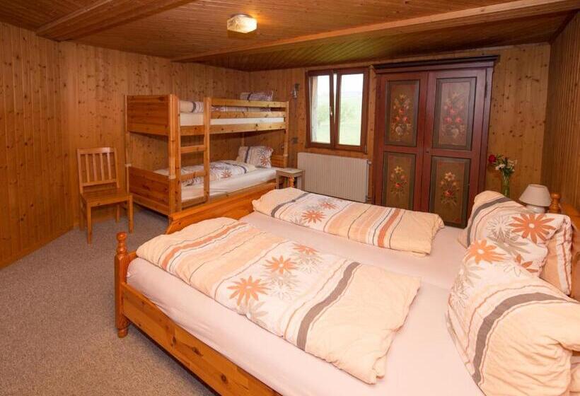 شقة غرفتين نوم مزودة بتراس, Bed And Breakfast Huobschür