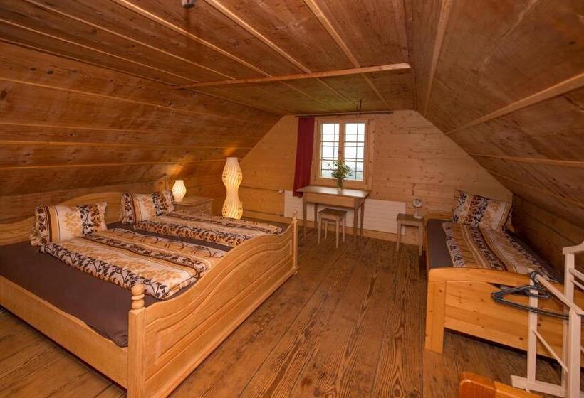 غرفة قياسية رباعية حمام مشترك, Bed And Breakfast Huobschür