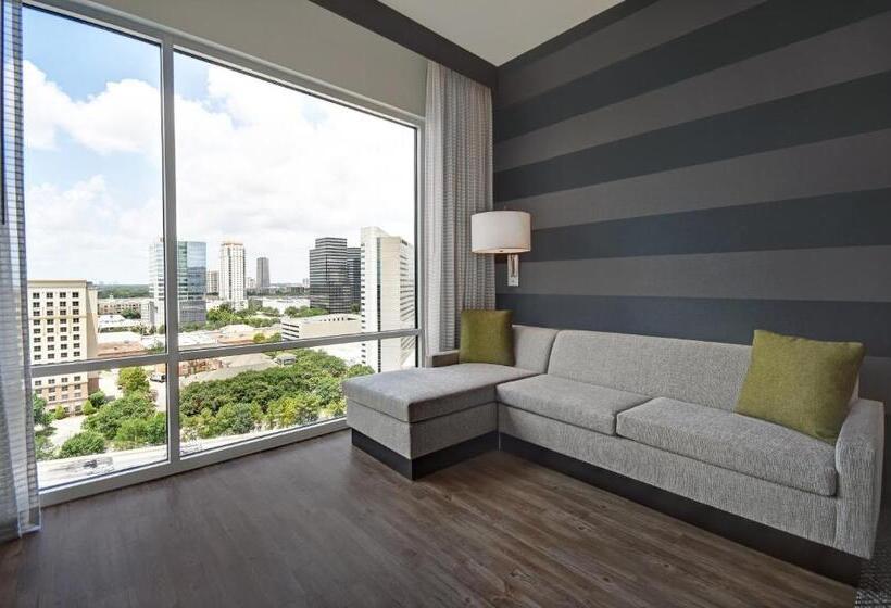 스위트 킹사이즈 침대, Holiday Inn Express Houston Galleria Area By Ihg