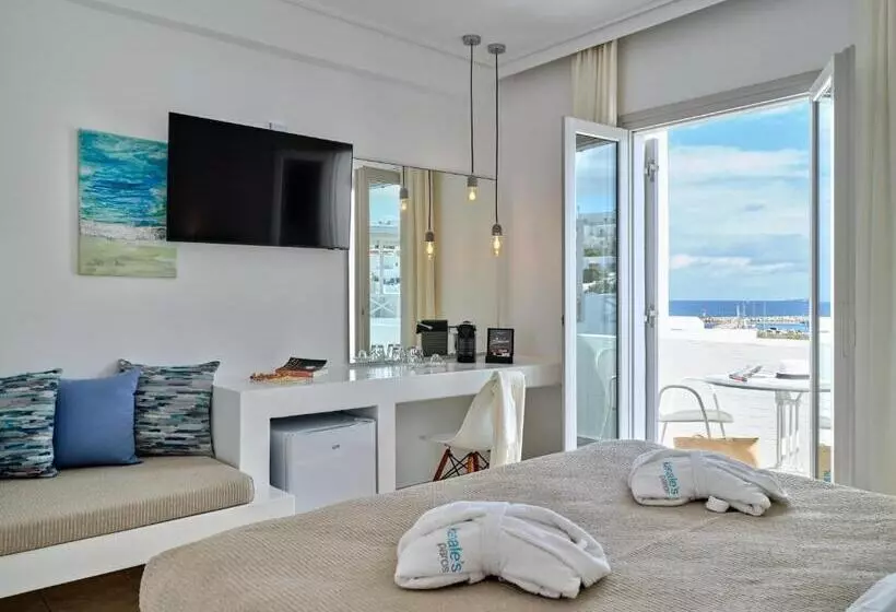 اتاق سوپریور با چشم‌انداز جانبی دریا, Kanale S Rooms & Suites